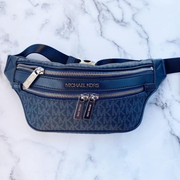 Michael Kors Handbags - Michael Kors Kenly Small Belt Bag Admiral Blue